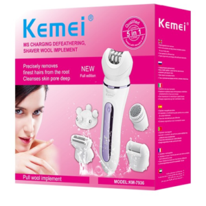 Kemei Electric Shaver 4 in 1 Rechargeable Hair Trimmer Women Hair Removal Machine Epilator