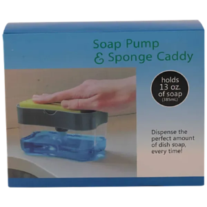 Soap Pump And Sponge Caddy Holds 13 Oz Of Soap