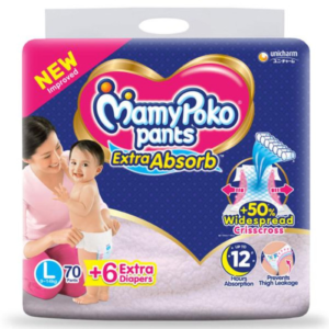 MamyPoko Large (L) Pant Diaper (9 - 14 kg)- 56 Pcs