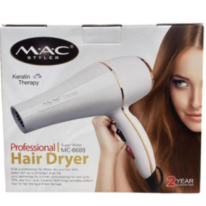 MAC Styler Professional Salon Hair dryer Mac Blower MC6690 2200w